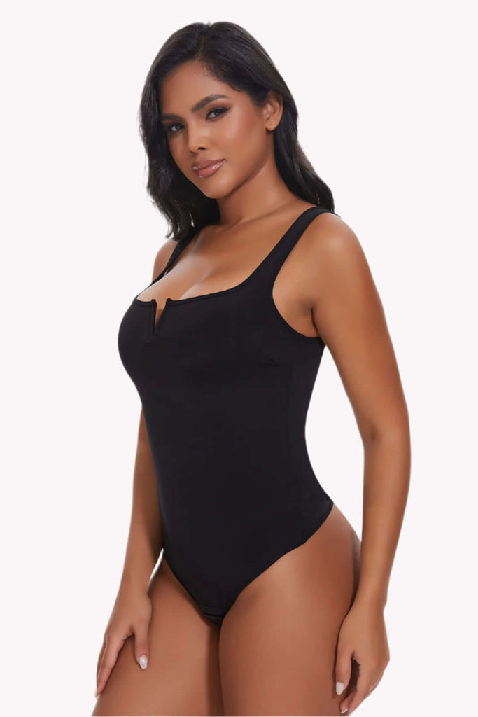 Tummy Control Seamless V-Neck Bodysuit Shapewear