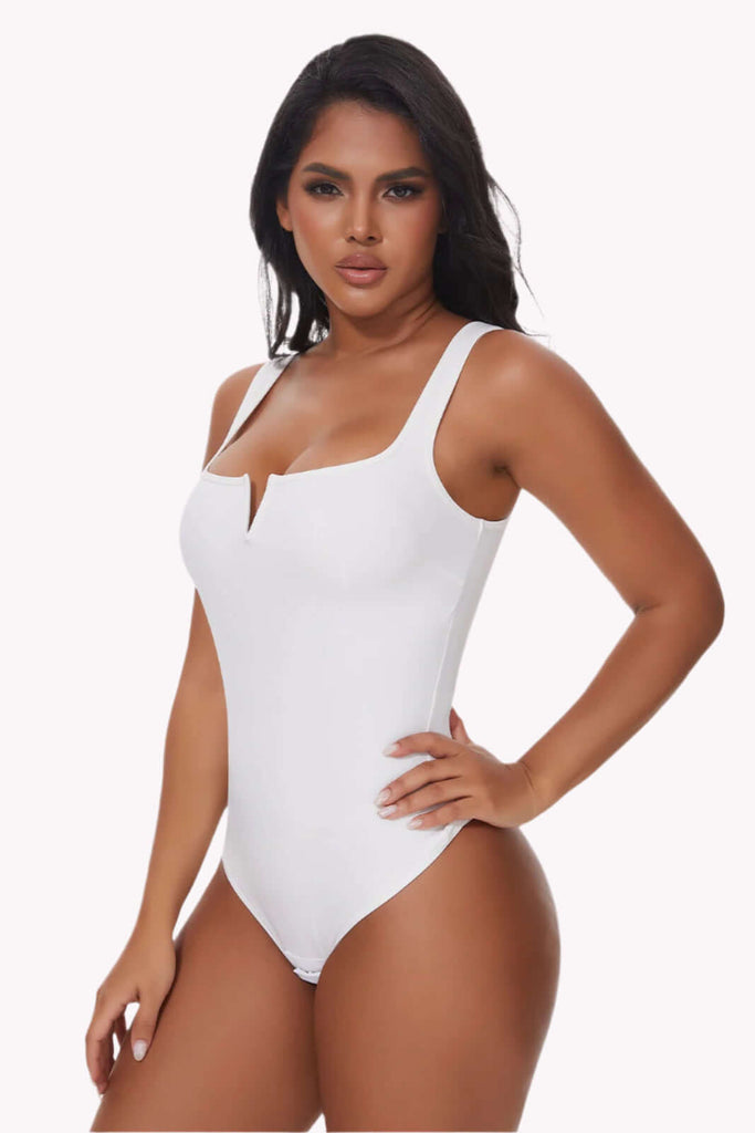 Tummy Control Seamless V-Neck Bodysuit Shapewear