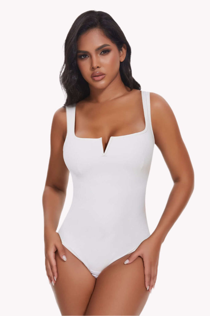 Tummy Control Seamless V-Neck Bodysuit Shapewear